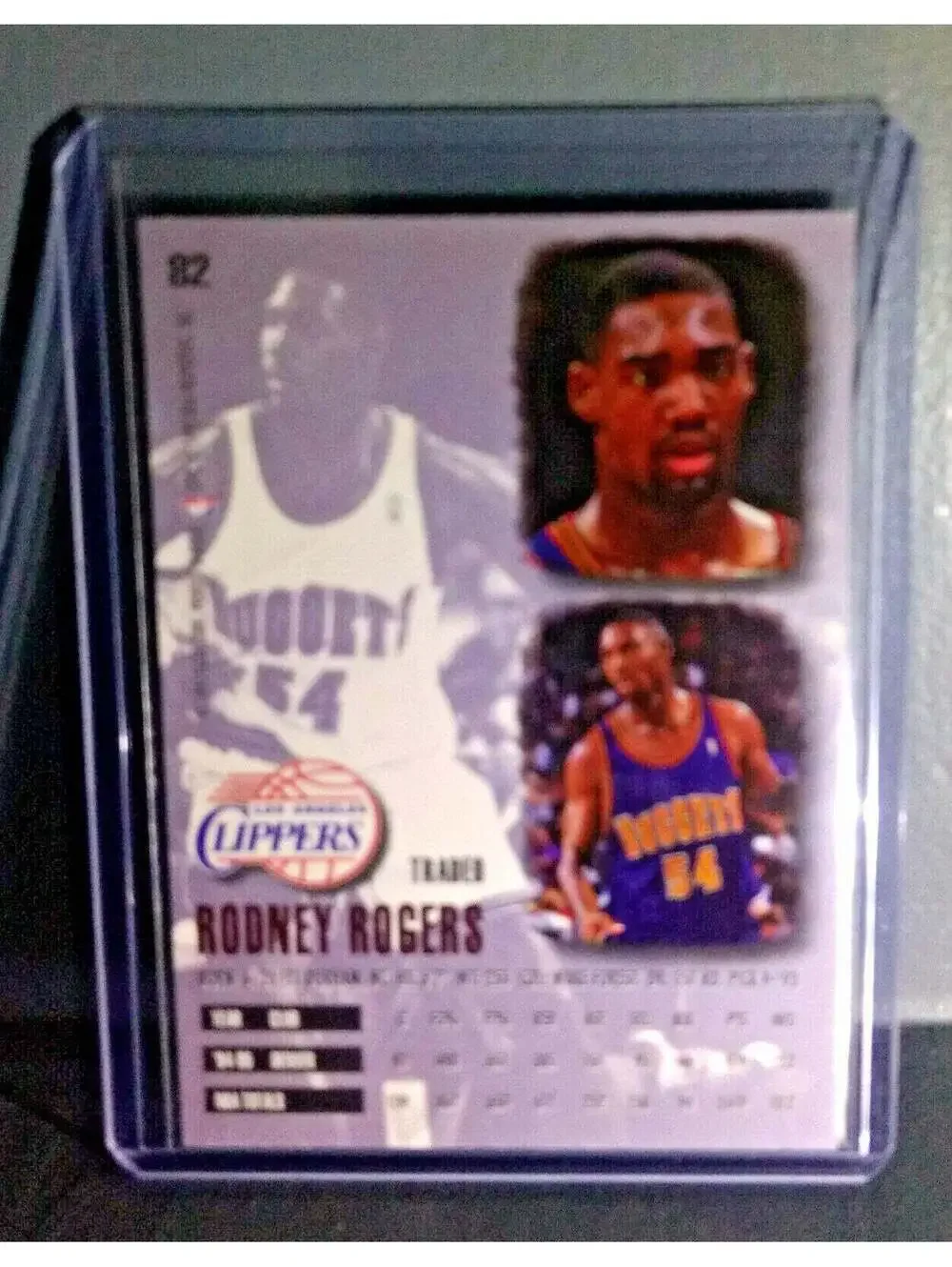 1995-96 Rodney Rogers Fleer Ultra #82 Basketball Card